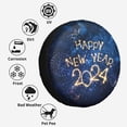 thumbnail image 6 of Kll Beautiful New Year 2024 Tire Cover,Universal Wheel Tire Cover For Trailer, Rv, Suv, Truck,Camper And Many Vehicle,(16 Inch), 6 of 7