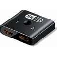 thumbnail image 1 of KSRplayer 8K 60Hz HDMI 2.0 Interruptor y Divisor Bidireccional, 2 en 1 Salida O 1 en 2 Salida, Switcher de Aluminio Ultra HD con HDR10, Conectar y Usar para Monitor Dual, TV, Juegos (Xbox, PS5,, 1 of 12