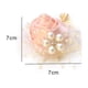 thumbnail image 2 of 1 Uds. Ramillete de flores para muñeca con perlas para novia, dama de honor, novio, boutonniere, decoración para fiesta de boda, 2 of 4