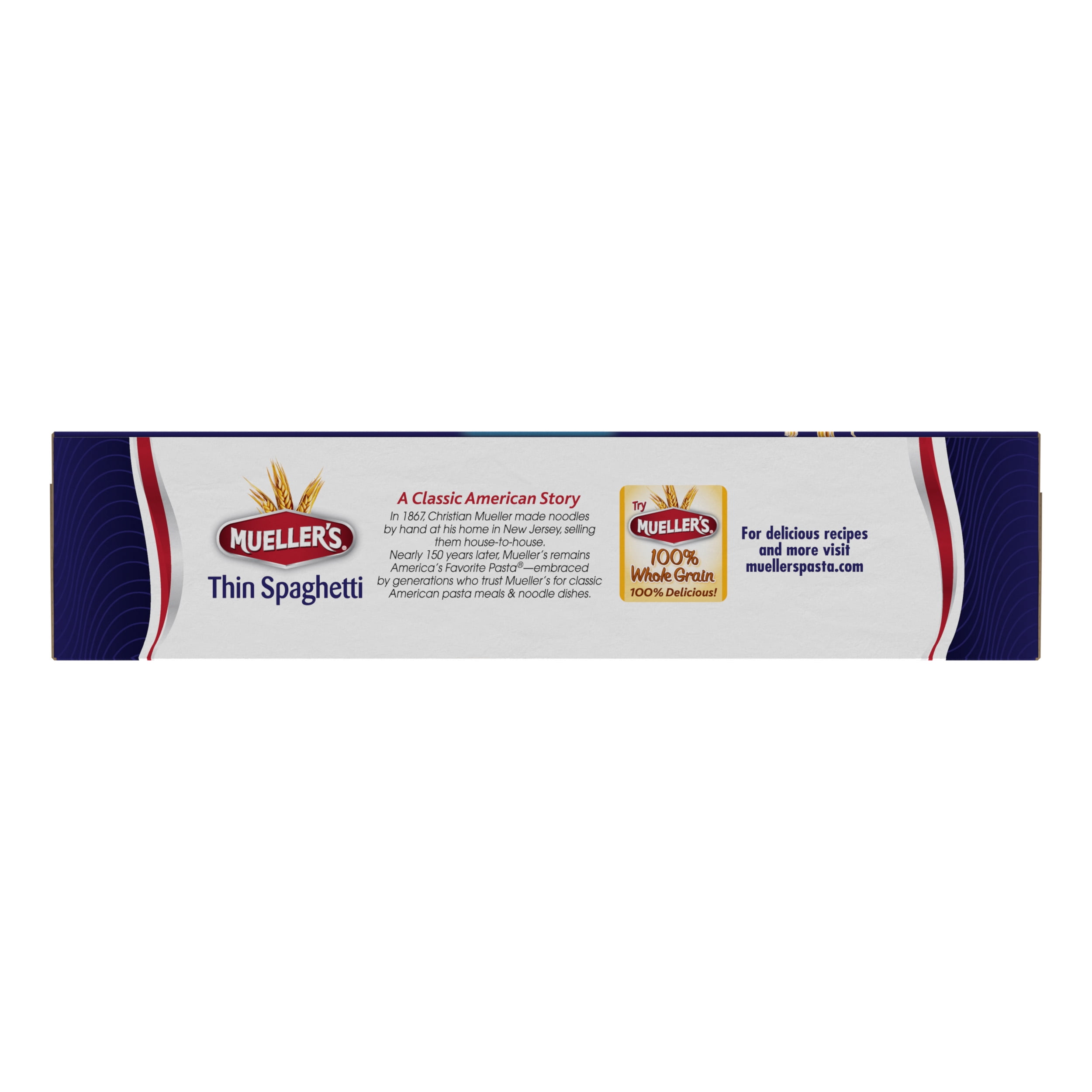 (3 pack) Mueller's Sodium-Free, Cholesterol-Free Thin Spaghetti Pasta, 32 oz (Shelf-Stable)
