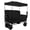 Black + Steel, variant on 3-in-1 Folding Wagon Cart with Bench Seat & Canopy & Storage, 500lbs Heavy-Duty, 180L Capacity, All-Terrain Wagon for Camping, Beach, Sports, & Garden, Gray