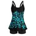 thumbnail image 6 of FNFYFH Tankini Swimsuits for Women Tummy Control Two Piece Bathing Suits Flowy Tunic Swim Tops with Boy Shorts, 6 of 7