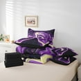 thumbnail image 4 of YST Ensemble de Literie en Marbre 7 Pcs, Lit en Sac, Grand, Noir Beige, 4 of 4