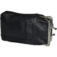 thumbnail image 3 of Leather Cigarette Case Pack Holder Regular or 100's Lighter Pocket Black, 3 of 4