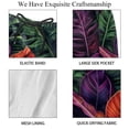 thumbnail image 4 of luoweisi Men's Beach Shorts Quick Dry Swim Trunks with Mesh Lining Tropical Leaves XL, 4 of 5