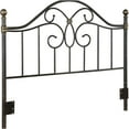 thumbnail image 3 of JERFIT Black & Bronze Metal Headboard, Butterfly Design, Full/Queen Size, 3 of 5