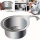 thumbnail image 3 of Canastilla coladora para fregadero de cocina de acero inoxidable con diseño de cisne, 3 of 9