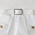 thumbnail image 4 of OYXSER Toddler Baby Girls Summer Outfits 2T 3T Sleeveless Knit Tee Tops + Shorts 2pcs Shorts Outfits Set, Khaki 2-3T, 4 of 9