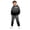 0##Dark Gray560, variant on Kiijoy Boys Hoodie Set Cozy Hooded Sweatshirt Jogger Sweatpants Outfits, Size 2-14