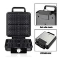thumbnail image 2 of 4-Slice WaffleMaker 1500W Double Heating Non-Stick Egg Cake Oven Pancake Egg Waffle Cake Machine Tem, 2 of 5