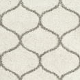 thumbnail image 7 of SAFAVIEH Hudson Arline Geometric Shag Area Rug, Ivory/Grey, 9' x 9' Square, 7 of 7