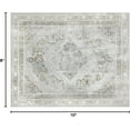 thumbnail image 2 of Hallway Runner Rug Boho Washable Non-Slip Carpet for Kitchen Entryway Laundry Bedroom, Room Decor, Home Decor, Ultra-Thin Runners Vintage Distressed Accent Rug, 8 x 10 ft, Light Gray, 1 Pack, 2 of 6