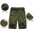 thumbnail image 4 of Pantalones JOMLUN para niños, casuales, de secado rápido, senderismo al aire libre, color verde militar, 4 of 9