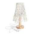 thumbnail image 1 of Macrame Lamp Shade Boho Decor Light Shade for Table Lamp of E27 Light Bulb Adapter Modern Handmade Woven Light Cover for Bedroom Living Room Dorm Office, 1 of 5