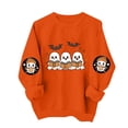 thumbnail image 6 of Frostluinai Womens Sweatshirt Halloween Spooky Season Fall Pullover Crew Neck Long Sleeve Soft Casual Sweat Shirt Holiday Clothes, 6 of 8
