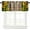 Sunflower-1, variant on Autumn Sunflowers Window Valance, Natural Flowers Blooming Yellow Floral Vintage Farmhouse Barn Plank Print Blackout Window Treatment for Kitchen Bedroom Cafe, 54x18in
