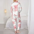 thumbnail image 6 of Wukai Kawaii Pigs Print Women's Pajama Set - Soft Long Sleeve Sleepwear for Comfort and Style-X-Large, 6 of 9
