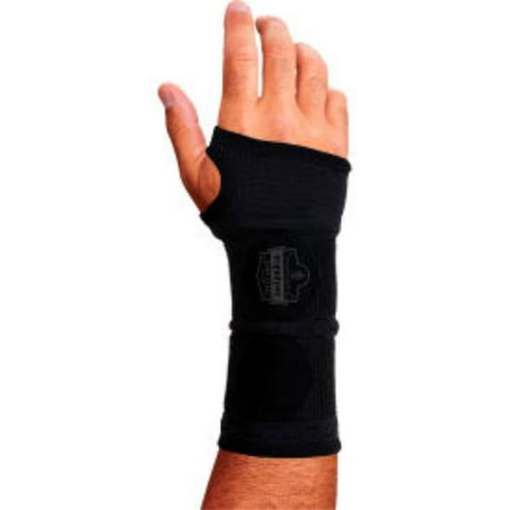 Ergodyne B3168680 Prolix 685 Double Strap Wrist Support Sleeve - Ambidextrous - Small - Black