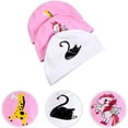 thumbnail image 3 of FYBTO 3pcs Kids FYBTO s Animal Printing Waterproof Swimming Cap Children Swim Hat Bathing Cap, 3 of 7