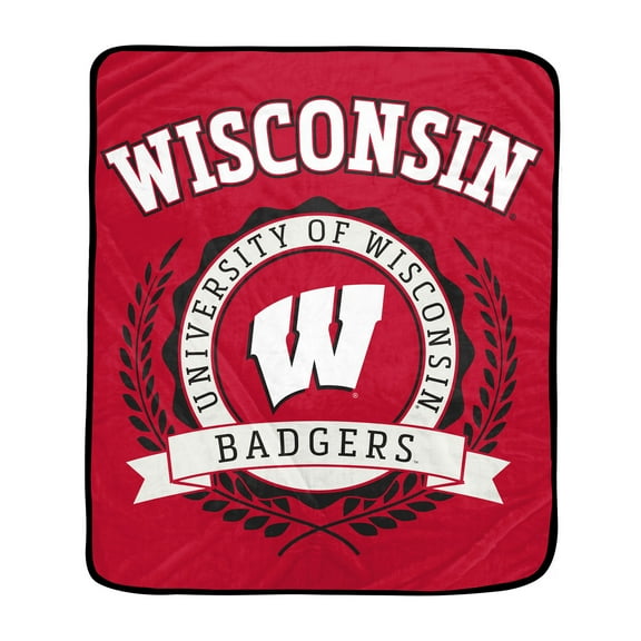 Pegasus Wisconsin Badgers 50" x 60" University Crest Ultra Soft Blanket