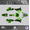 Green-shift, variant on Kalair GFX Graphics Kit for Kawasaki KLX125 (2003-2007) Nightcity Series