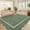Gray-Green, variant on Scalloped Edge Area Rug – Non-Slip, Machine Washable Low Pile Indoor Carpet, Modern Farmhouse Floor Mat for Living Room, Bedroom, Nursery, Dining Room, Office