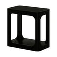 thumbnail image 3 of Plank+Beam Rectangular Side Table with Shelf, Slim Side Table for Living Room, Black, 3 of 7
