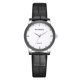 thumbnail image 1 of Reloj de cuarzo de negocios con escala de diamantes de imitación para hombres y mujeres, correa de cuero de PU negra T227-A (blanco, S), 1 of 2