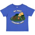 thumbnail image 3 of Inktastic My First Camping Trip-camping Hedgehog Boys or Girls Toddler T-Shirt, 3 of 5
