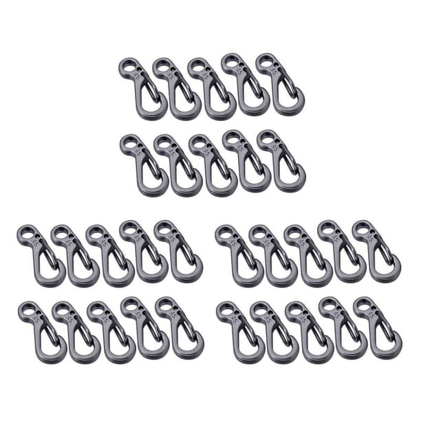 30Unids/Mini Mochila Resorte Abrocha Escalada Mosquetones Camping Botella Equipo Gris