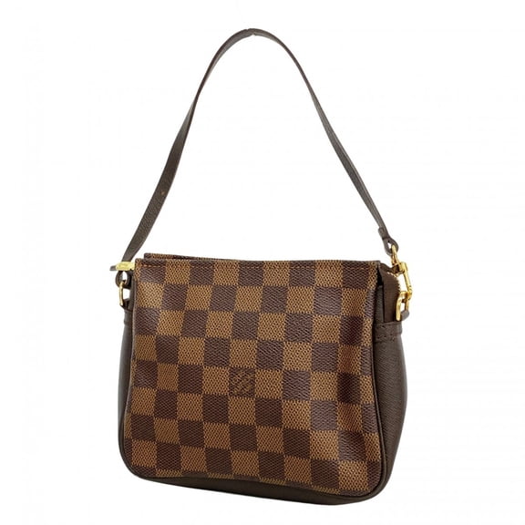 Pre-Owned Louis Vuitton Damier Truth Makeup Bag/Pouch N51982 Ebene Women's (Good)