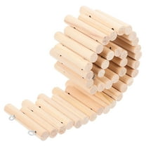 Hamster Wooden Bridge Bendable Fence Wooden Ladder Bridge Platform Toy Exercise toy for Hamsters Gerbils Rats Small Pets
