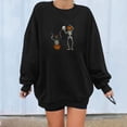 thumbnail image 2 of Sudadera con capucha de Halloween de manga larga informal suelta con estampado de cuello redondo para mujer Pompotops gfhjh2571, 2 of 4