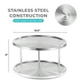 thumbnail image 2 of 2 Tier lazy susan turntable 360-degree lazy susan organizer use for a spice organizer or kitchen cabinet organizers stain-resistant, 2 of 7