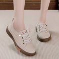 thumbnail image 2 of Nuevos zapatos informales para mujer, zapatillas planas transpirables blancas, zapatos ligeros para mujer, tenis, calzado para correr al aire libre, calzado de viaje, 2 of 5
