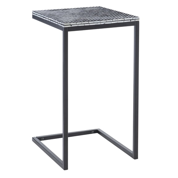 Linon Priscille Accent C Table, Black