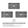 thumbnail image 2 of VIGO 25 in. Silicone Kitchen Sink Protective Bottom Grid For Single Basin Sink in Matte Black, 2 of 5