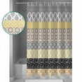 thumbnail image 2 of Shower Curtain Boho Colorful Ethnic Art Stripe Waterproof Shower Curtain Set with Hooks for Bathroom Showers,Stalls and Bathtubs,54x78In Geometric Abstract Floral Pattern, 2 of 8