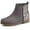 Gray Back Glitter, variant on Little/Big Girl Ankle Boots Kids Short Zipper Flat Booties Size 11-5