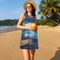 thumbnail image 3 of Disketp Ocean View Bedroom para Vestido sin Mangas para Mujeres, Vestidos de Verano para Mujeres, Casual y Holgado para la Playa, 3 of 7