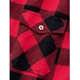 thumbnail image 6 of sogami Men's Sleeveless Flannel Plaid Shirts Button Down Shirts with Pockets, 6 of 6
