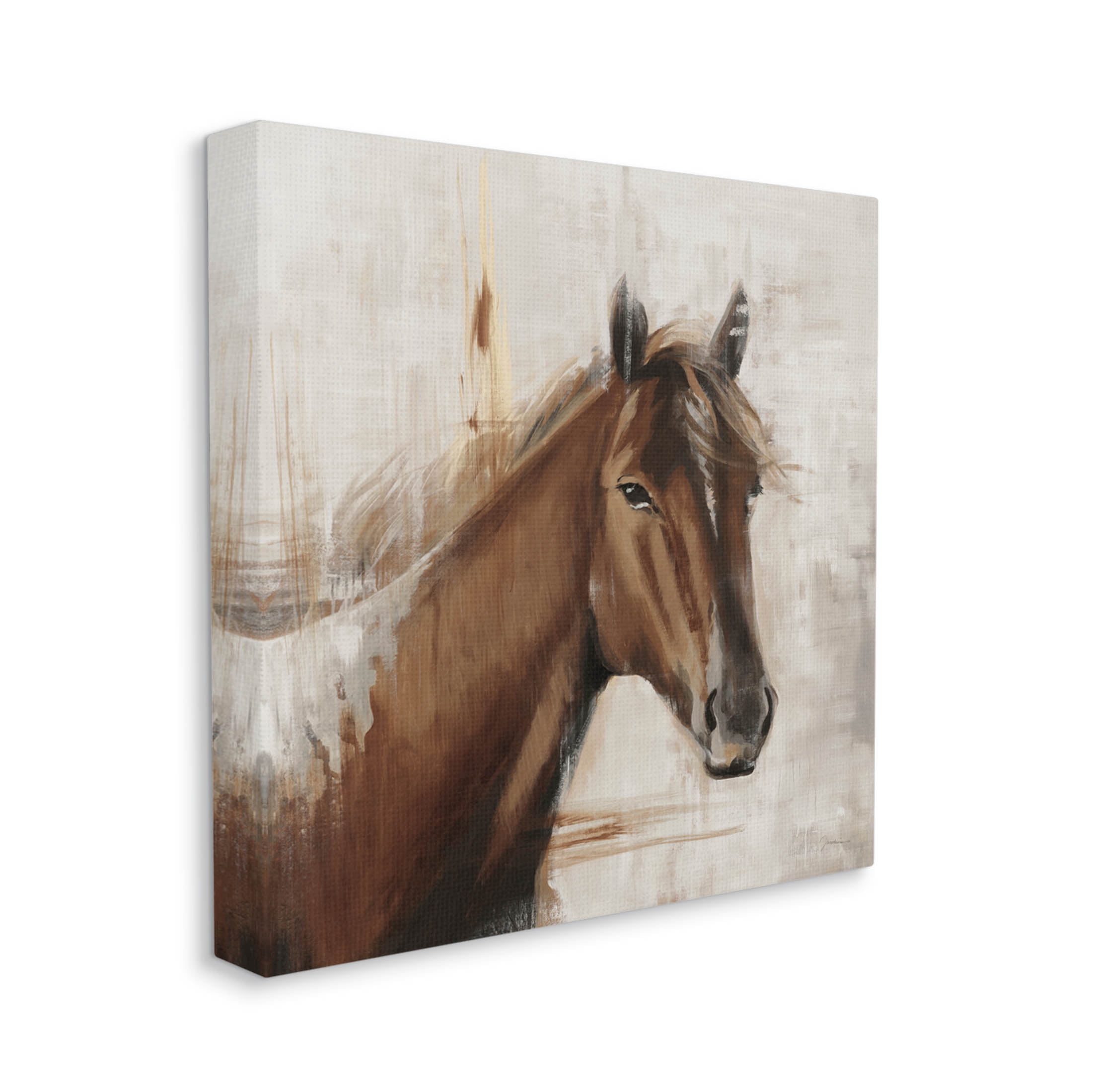 Stupell Industries Modern Stallion Painting Painting Gallery Wrapped Canvas Print Wall Art, Design by Liz Jardine