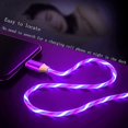 thumbnail image 3 of LED Light Up USB C Charging Cable, USB C to USB C Charger Cable, 3A Type C Fast Charging Cable, Compatible with i-Phone 15 Charger/ 15Pro/ 15Plus/ 15Pro Max (6.6 ft, Blue), 3 of 7