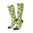 thumbnail image 2 of Daiia Sports Socks Lemon1 Printed Novelty Crew Socks for Men Women Knee High Socks Cotton Socks Soft & Breathable Support Unisex Socks, 2 of 9