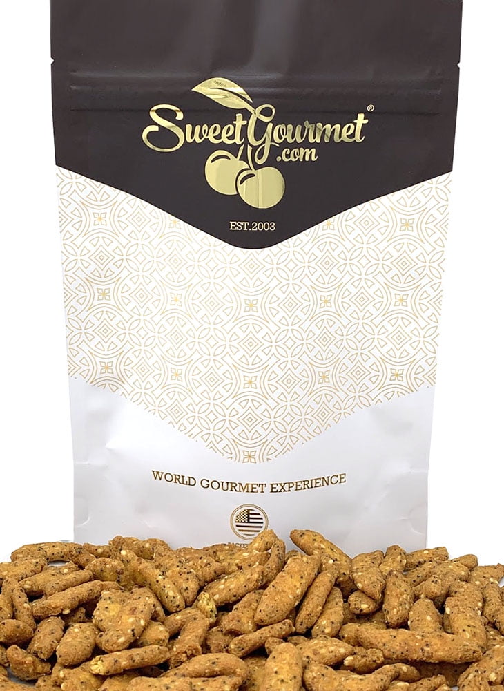 SweetGourmet Everything Sesame Sticks Healthy Snack 1 Pound
