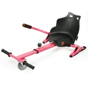 Hoverbaord Seat Attachment For 6.5”-10” Hoverbaord, EPCTEK Go Kart Conversion Kit, Accessory For self-stabilizing Scooter, Transform Your Hoverbaord Into A Go Cart Pink