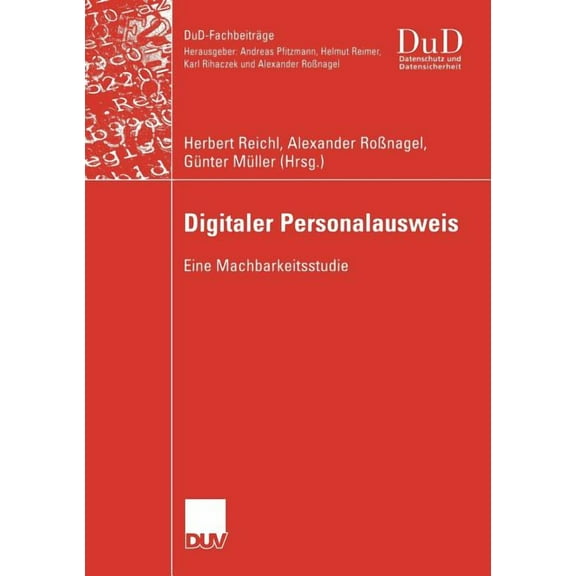 Dud-Fachbeiträge Digitaler Personalausweis: Eine Machbarkeitsstudie, (Paperback)
