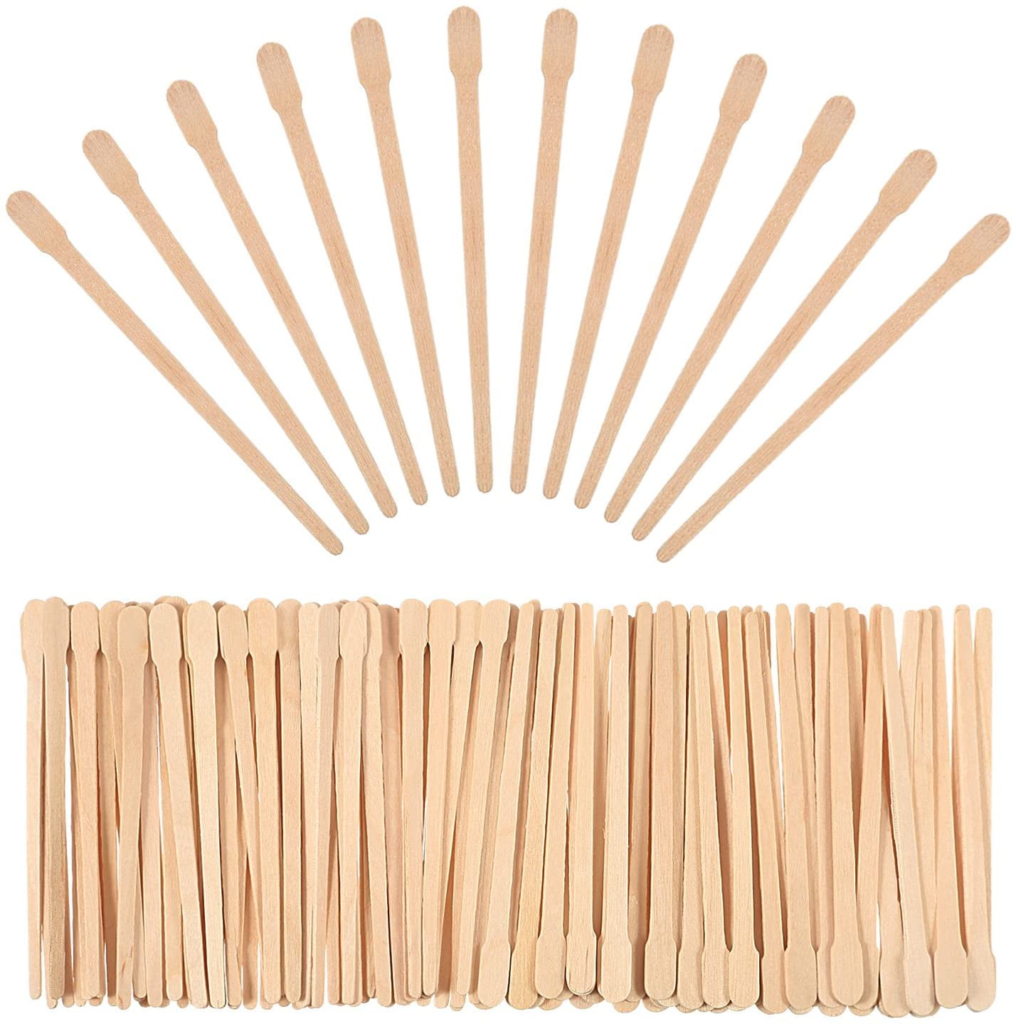 500 Pieces Brow Wax Sticks Small Wax Spatulas Applicator Wood Craft