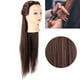 thumbnail image 4 of Cabeza de Peinado, Marrón Oscuro Fácil Uso de Trenza de Cabello Cabello Maniquí Para la Escuela de Belleza para Peluquería, 4 of 7