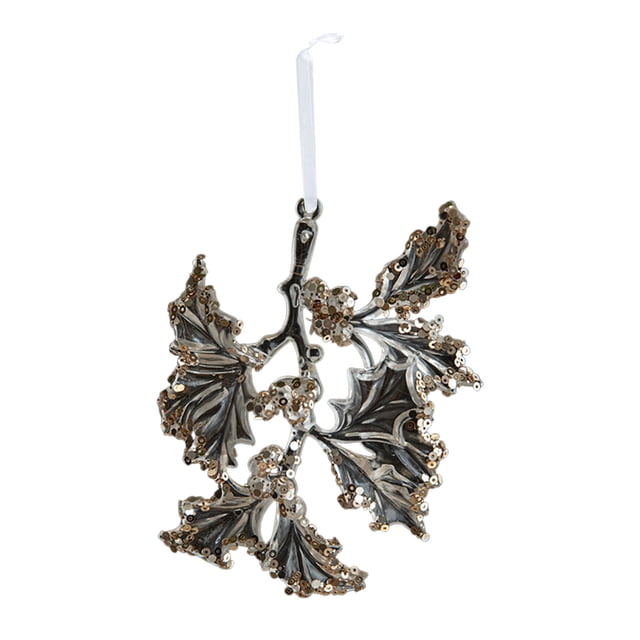Christmas Tree Decorations Acrylic Snowflake Ornament with Sequins Transparent 8 x 8 x 1 cm and Assorted Sizes